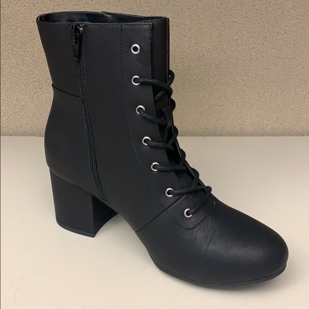 Addition Elle Sabrina Black Bootie | Wide Width